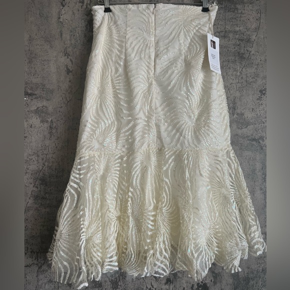 CHANEL Dresses & Skirts - Unique beaded luxurious skirt extravagant skirt embroidered midi skirt dressy